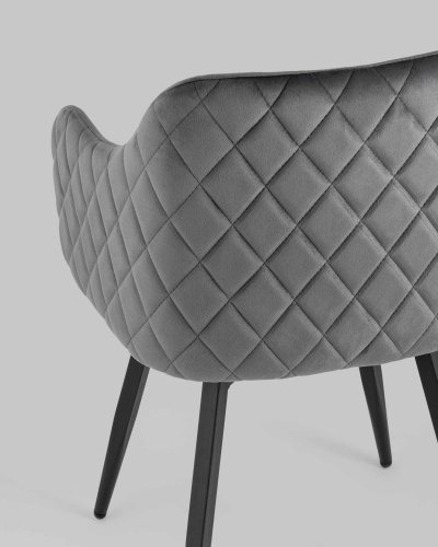 Стул Ника вращающийся велюр серый. Фото №8