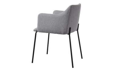 Стул C-961 серый/матовый черный. Фото