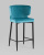 Стул полубарный Матео велюр темно-бирюзовый. Фото №3