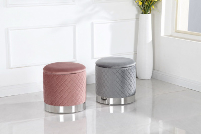 Пуф FS-006-40SV пепельно розовый фото Пуф FS-006-40SV пепельно розовый. Фото №4