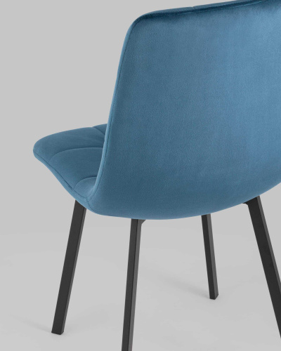 Стул Chilly велюр сине-зеленый. Фото №8