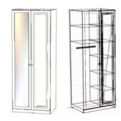 Шкаф комбинированный АЙС фото Шкаф комбинированный АЙС. Фото №2