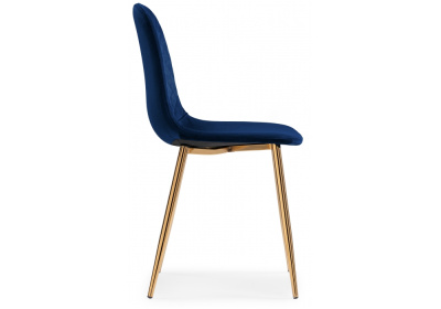 Стул Dabl dark blue / gold фото Стул Dabl dark blue / gold. Фото №3