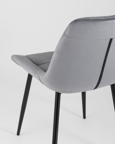 Стул Флекс велюр серый. Фото №9