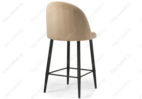 Барный стул Амизуре бежевый / черный матовый. Фото №4
