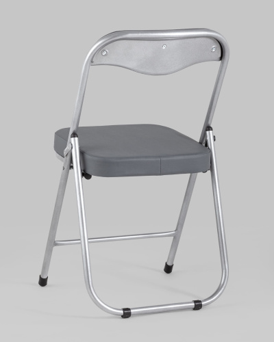 Стул складной ДЖОН металлик, серый. Фото №7