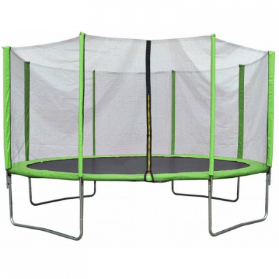 Батут AL-out360 3600 мм, зеленый, серый. Фото