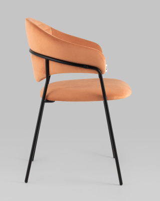 Стул Алексис велюр оранжевый. Фото №4