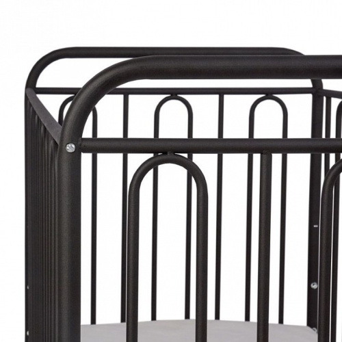 Кроватка Polini Kids Vintage 110, черный. Фото №6