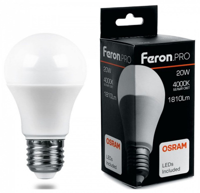 Лампа светодиодная Feron LB-1020 E27 20Вт 4000K 38042. Фото №2