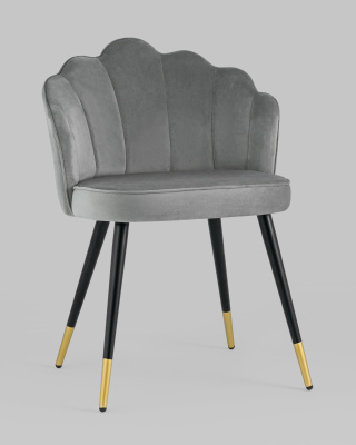 Стул Камилла велюр серый. Фото №3