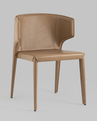 Стул Арманд экокожа коричневый. Фото