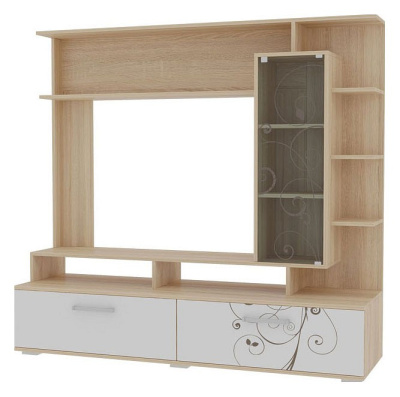 Лоя Мини-стенка дуб сонома/белый. Фото