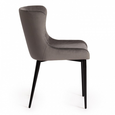 Стул MANTRA (mod. 713) ткань/металл, 49х61х82 см, высота до сидения 49 см, серый barkhat 26/черный (поставляется по 4 шт). Фото