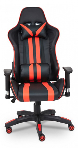 Кресло iCar, кож/зам, черный/красный (id: ). Фото №1