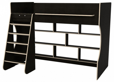 Кровать-чердак Р432-П Капризун 1, древесина коричневая светлая дуб. Фото №3