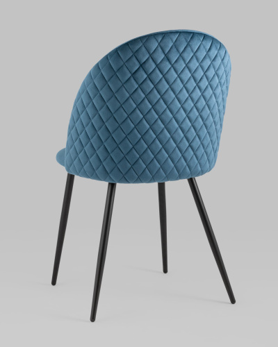 Стул Lilly велюр сине-зеленый. Фото №7