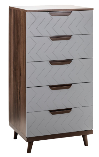 Комод с 5 ящиками Сканди Грей. Фото №2