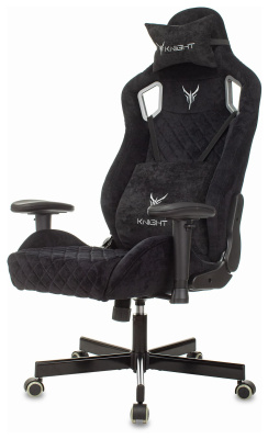Кресло игровое Knight Outrider черный Light-20 с подголов. крестовина металл. Фото №5