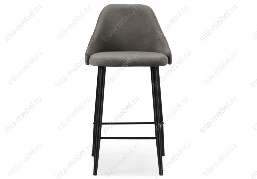 Барный стул Джама темно-серый / черный матовый. Фото №2