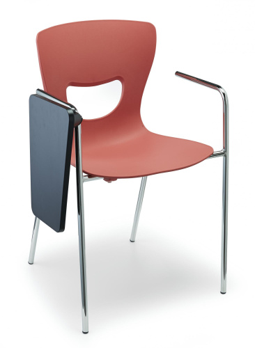 Стул PLUTO-4 c подлокотниками хром + столик TLT. Фото №1