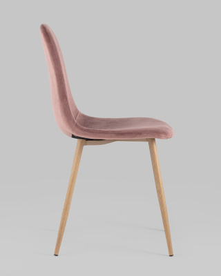 Стул Валенсия велюр пыльно-розовый. Фото