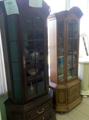 Шкаф для посуды (угловой) Ноктюрн ГМ 5260 С (зеркало). Фото №2