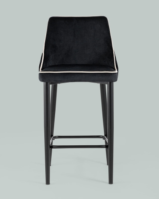Стул полубарный Коби велюр черный. Фото №5
