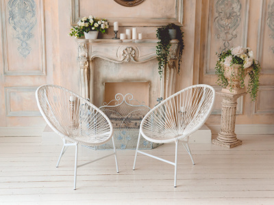 Комплект садовый  "Акапулько", цвет: белый. Фото