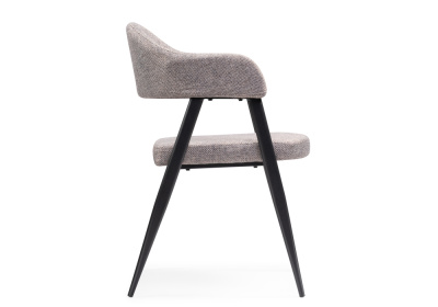 Стул на металлокаркасе Twin gray / black. Фото