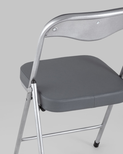Стул складной ДЖОН металлик, серый. Фото №8
