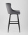 Стул барный Ститч велюр серый. Фото №4