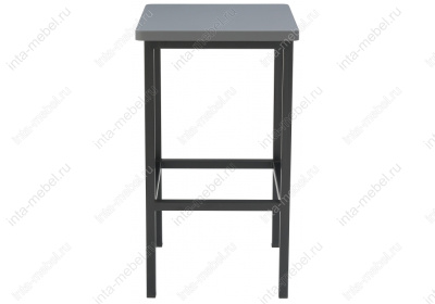 Барный стул Лофт темно-серый / черный матовый. Фото