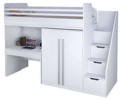 Поручень для кровати Polini Kids City, белый фото Поручень для кровати Polini Kids City, белый. Фото №4