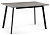 Стол деревянный Колон лофт 120 25 мм бетон / черный матовый