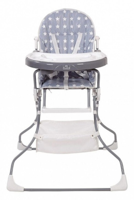 Стул для кормления Polini kids 252 Звезды, серый. Фото