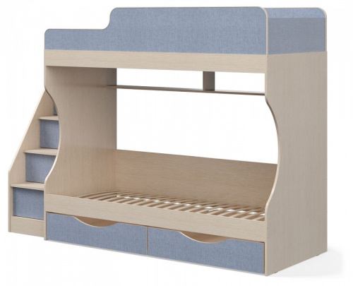 Кровать двухъярусная Р443 Капризун 6, голубой. Фото №3