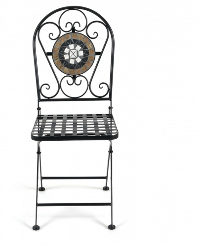 Стул Secret de Maison VICENZA (mod. PL08-7451RV) металл, 36*35*91 см, черный /плитка калейдоскоп (поставляется по 2 шт). Фото №2