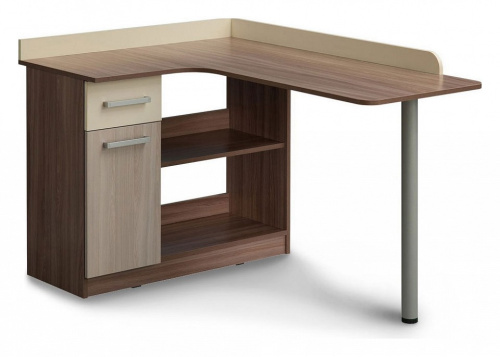 Колледж Стол компьютерный угловой Ясень шимо т. /Крем. Фото №1