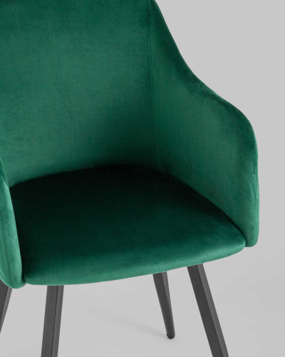Стул Ника вращающийся велюр изумрудный. Фото №9