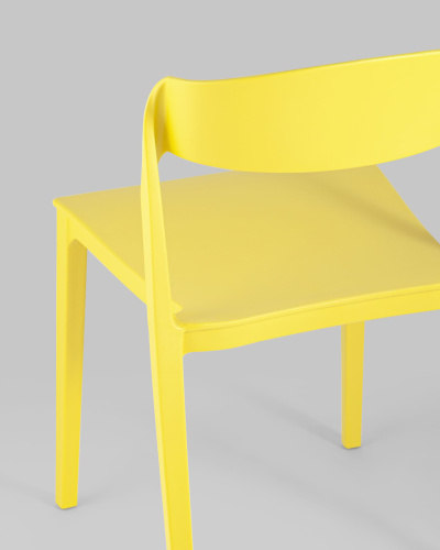 Стул Moris пластик желтый. Фото №8