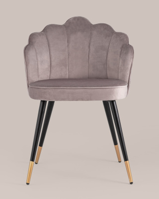 Стул Камилла велюр пепельно-розовый. Фото №5