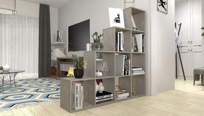 Стеллаж Polini Home Smart, серый фото Стеллаж Polini Home Smart, серый. Фото №5