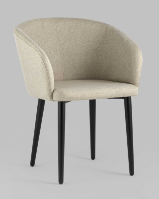 Кресло Ральф рогожка бежевый. Фото №3