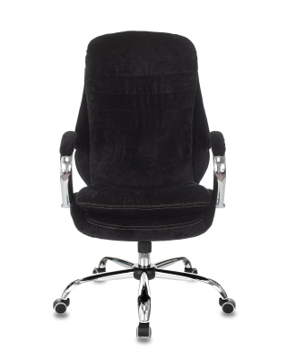 Кресло руководителя Бюрократ T-9950SL Fabric черный Light-20 крестовина металл хром. Фото №4