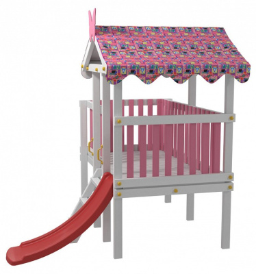 Комплекс игровой ДК6Р, розовый, серый фото Комплекс игровой ДК6Р, розовый, серый. Фото №3