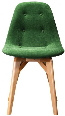 Стул Валенсия велюр серый золотые ножки. Фото №4