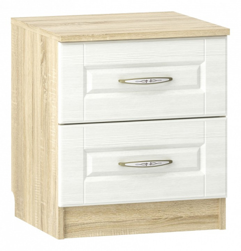 (Сильва) НМ 040.37 Тумба Оливия / дуб сонома / белый. Фото №1