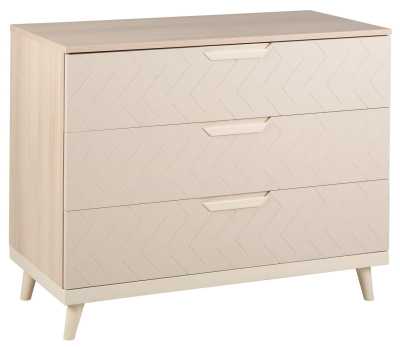 Комод с 3 ящиками Сканди Жемчужно-белый фото Комод с 3 ящиками Сканди Жемчужно-белый. Фото №2