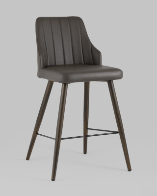 Стул полубарный Коналл экокожа таупе. Фото №3